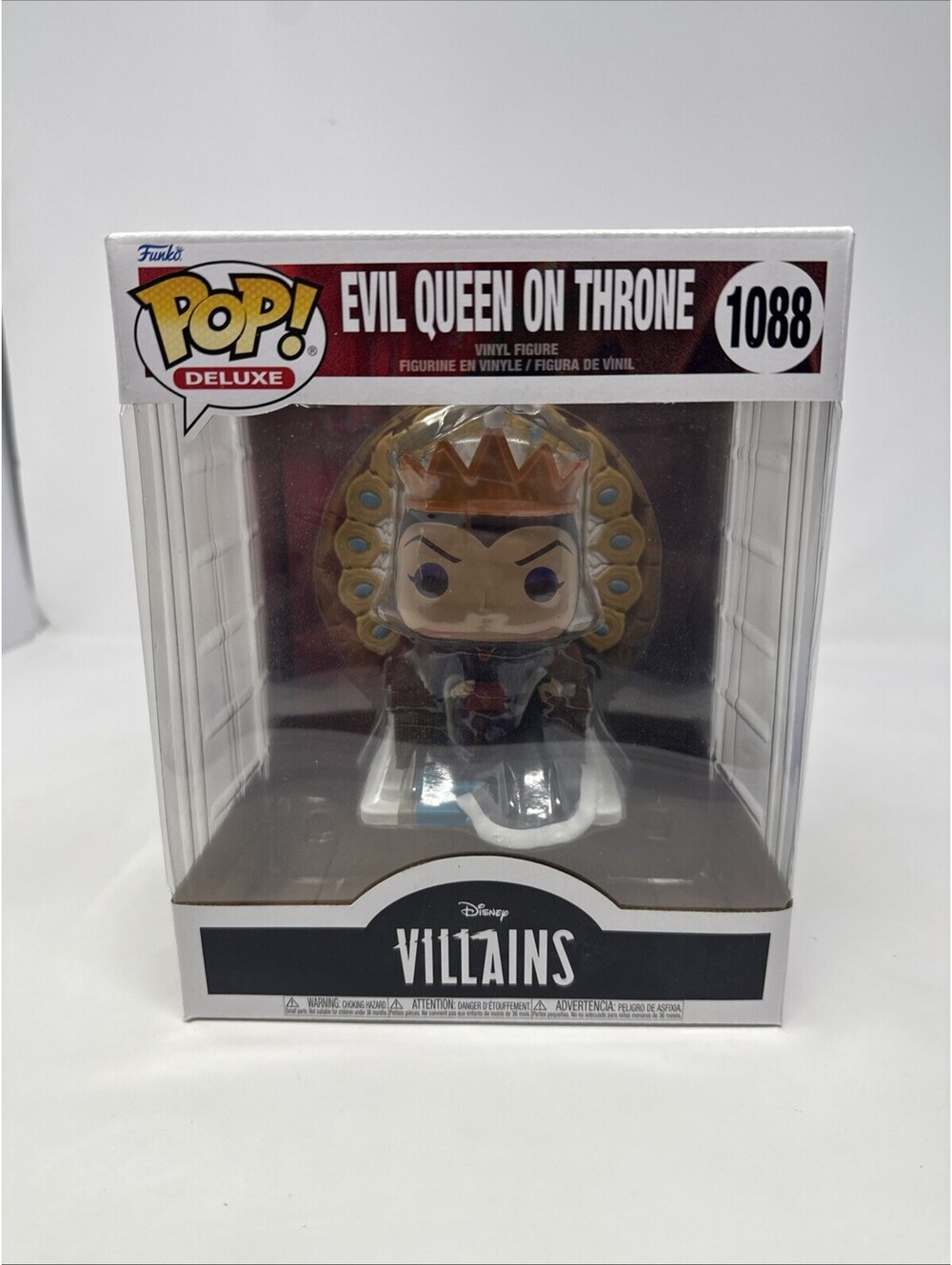 Funko POP! Deluxe Disney Villains EVIL QUEEN on Throne #1088 Vinyl Figure
